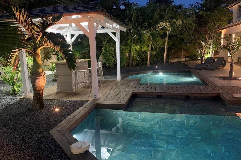 Villa Manzana : Neuve 4Ch 4Sdb 2 Piscines - Luxe Saint-Francois  Exterior foto